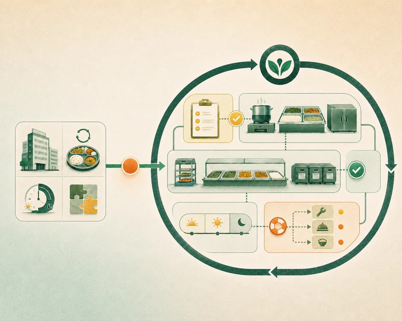 Enquiry context and operating relationship visual