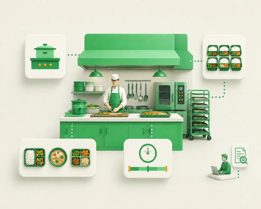 A single kitchen presented as one clear overview