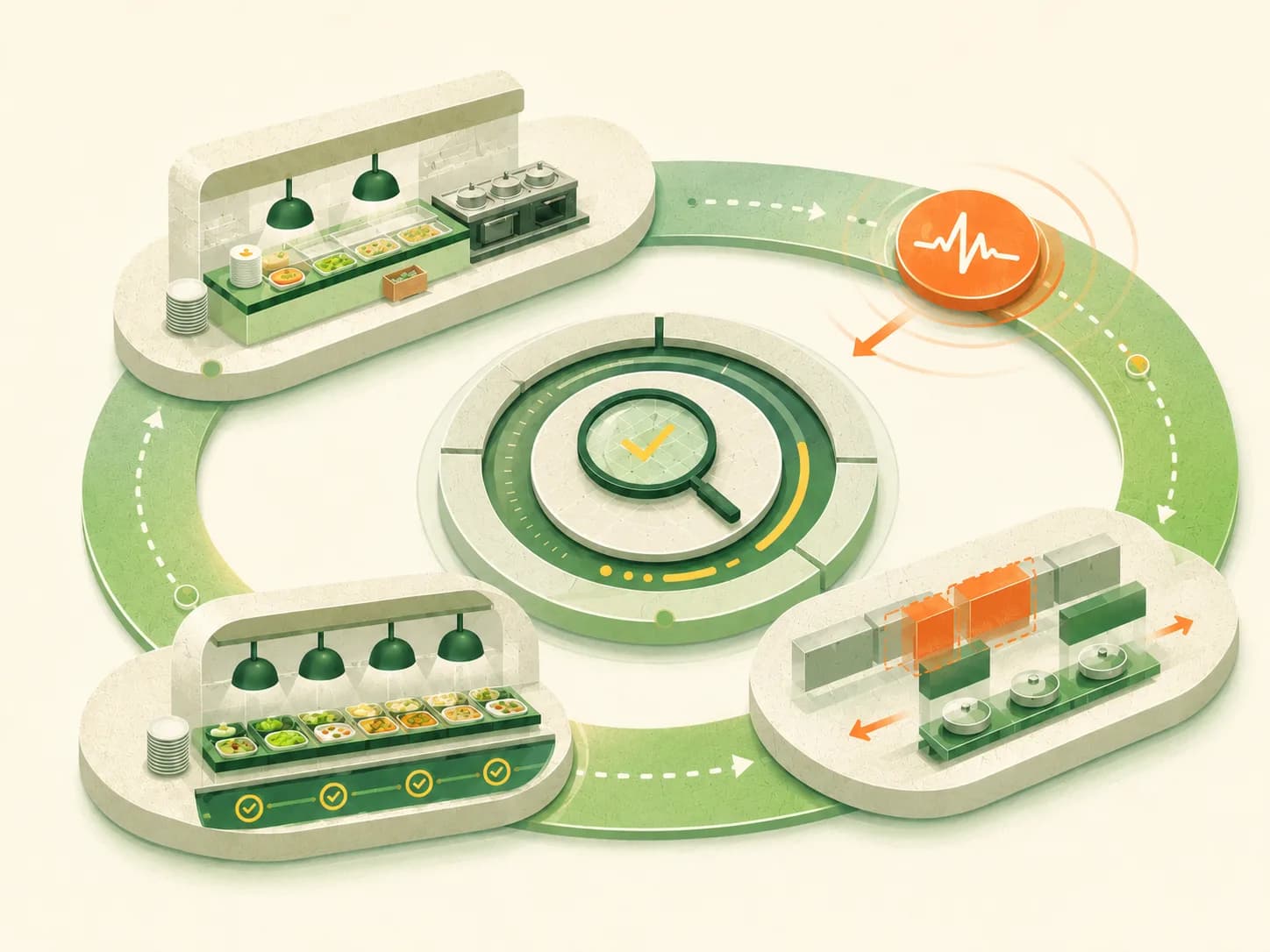 Technology companies operating context illustration
